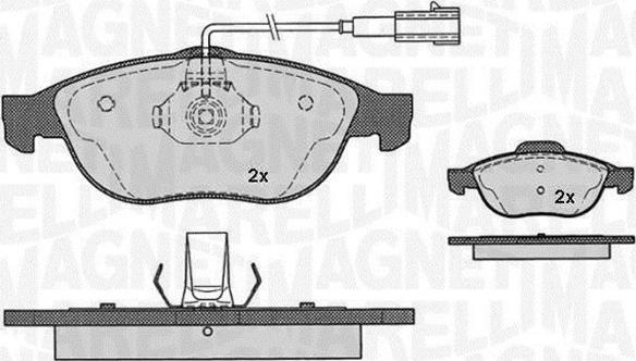 Magneti Marelli 363916060112 - Гальмівні колодки, дискові гальма avtolavka.club