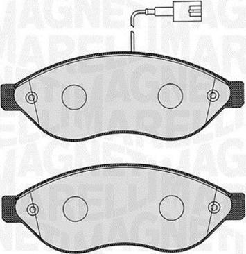 Magneti Marelli 363916060189 - Гальмівні колодки, дискові гальма avtolavka.club