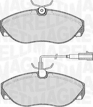 Magneti Marelli 363916060183 - Гальмівні колодки, дискові гальма avtolavka.club