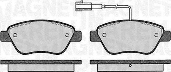 Magneti Marelli 363916060126 - Гальмівні колодки, дискові гальма avtolavka.club