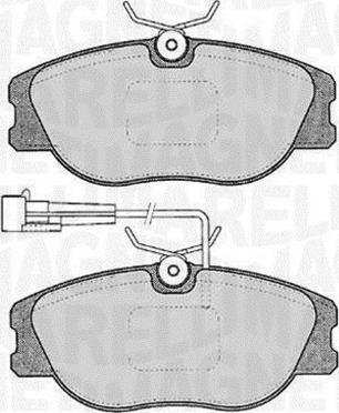 Magneti Marelli 363916060122 - Гальмівні колодки, дискові гальма avtolavka.club