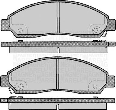 Magneti Marelli 363916060802 - Гальмівні колодки, дискові гальма avtolavka.club