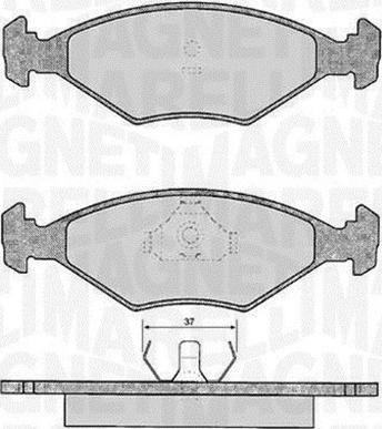 Magneti Marelli 363916060807 - Гальмівні колодки, дискові гальма avtolavka.club