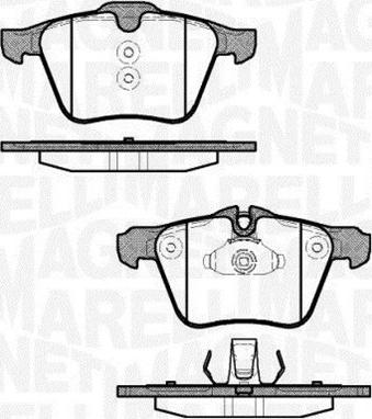 Magneti Marelli 363916060823 - Гальмівні колодки, дискові гальма avtolavka.club