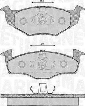 Magneti Marelli 363916060391 - Гальмівні колодки, дискові гальма avtolavka.club