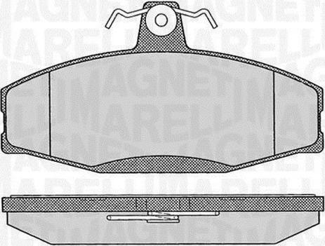 Magneti Marelli 363916060397 - Гальмівні колодки, дискові гальма avtolavka.club