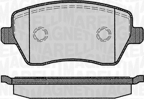 Magneti Marelli 363916060347 - Гальмівні колодки, дискові гальма avtolavka.club