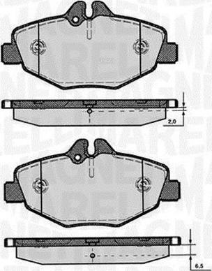 Magneti Marelli 363916060318 - Гальмівні колодки, дискові гальма avtolavka.club