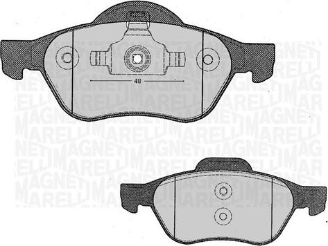 Magneti Marelli 363916060381 - Гальмівні колодки, дискові гальма avtolavka.club