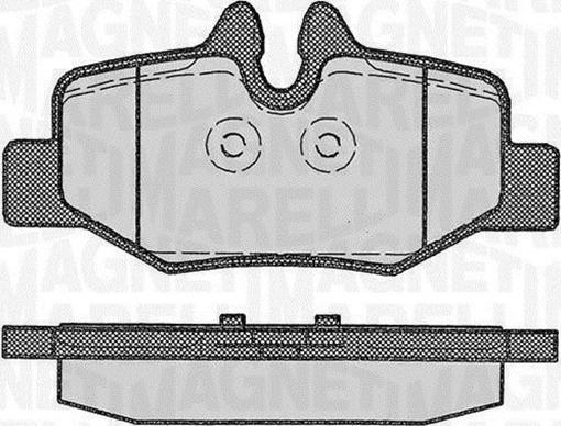 Magneti Marelli 363916060330 - Гальмівні колодки, дискові гальма avtolavka.club