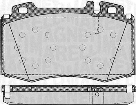 Magneti Marelli 363916060320 - Гальмівні колодки, дискові гальма avtolavka.club