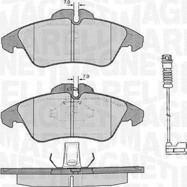 Magneti Marelli 363916060321 - Гальмівні колодки, дискові гальма avtolavka.club