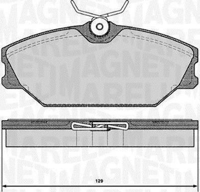 Magneti Marelli 363916060377 - Гальмівні колодки, дискові гальма avtolavka.club