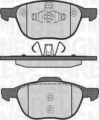 Magneti Marelli 363916060244 - Гальмівні колодки, дискові гальма avtolavka.club