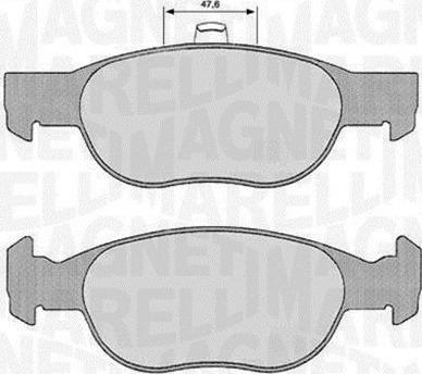 Magneti Marelli 363916060240 - Гальмівні колодки, дискові гальма avtolavka.club