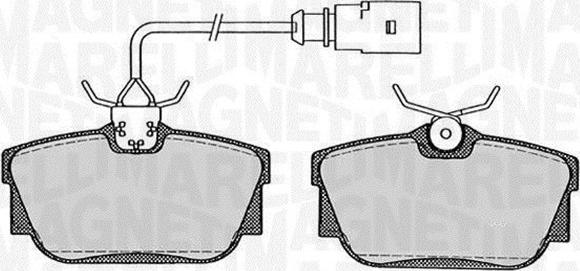 Magneti Marelli 363916060258 - Гальмівні колодки, дискові гальма avtolavka.club