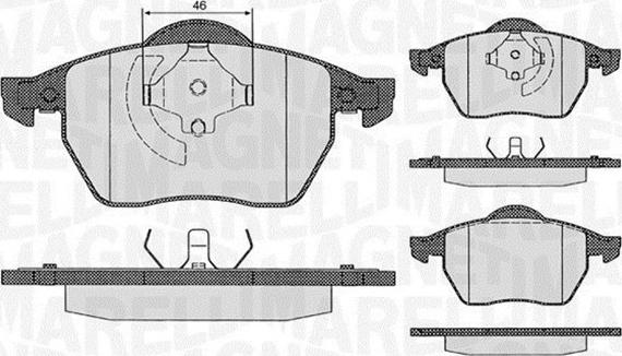 Magneti Marelli 363916060260 - Гальмівні колодки, дискові гальма avtolavka.club