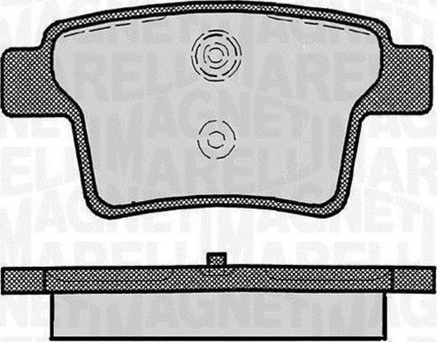 Magneti Marelli 363916060267 - Гальмівні колодки, дискові гальма avtolavka.club