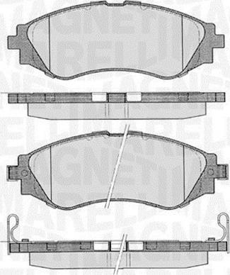 Magneti Marelli 363916060206 - Гальмівні колодки, дискові гальма avtolavka.club