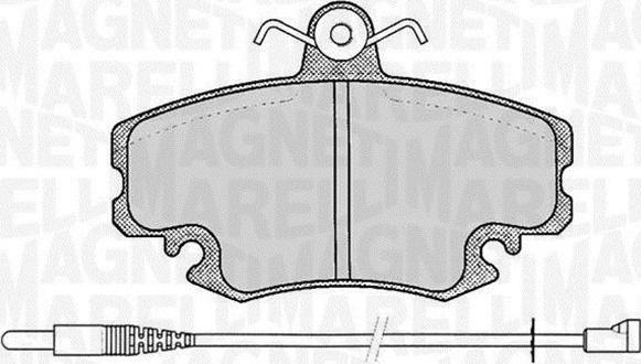 Magneti Marelli 363916060203 - Гальмівні колодки, дискові гальма avtolavka.club