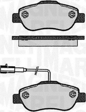 Magneti Marelli 363916060215 - Гальмівні колодки, дискові гальма avtolavka.club