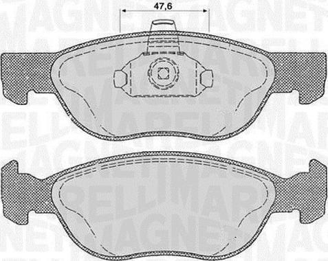 Magneti Marelli 363916060238 - Гальмівні колодки, дискові гальма avtolavka.club