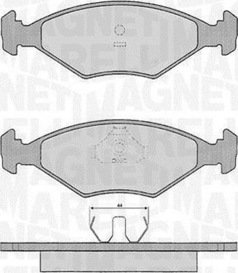 Magneti Marelli 363916060229 - Гальмівні колодки, дискові гальма avtolavka.club