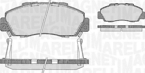 Magneti Marelli 363916060274 - Гальмівні колодки, дискові гальма avtolavka.club