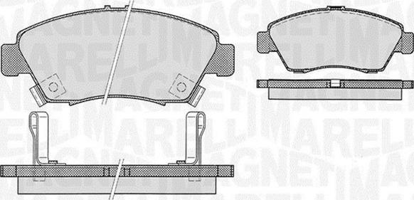 Magneti Marelli 363916060275 - Гальмівні колодки, дискові гальма avtolavka.club