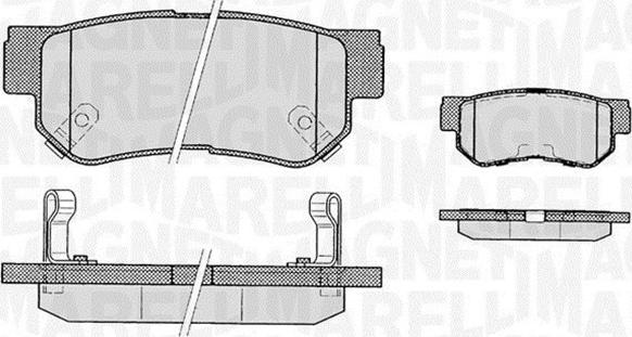 Magneti Marelli 363916060278 - Гальмівні колодки, дискові гальма avtolavka.club