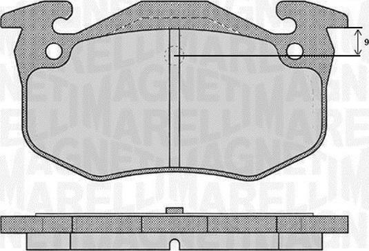 Magneti Marelli 363916060790 - Гальмівні колодки, дискові гальма avtolavka.club