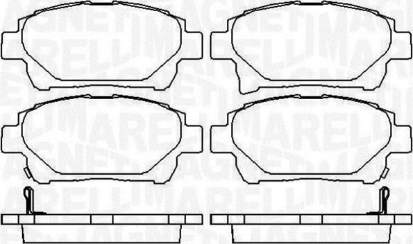 Magneti Marelli 363916060784 - Гальмівні колодки, дискові гальма avtolavka.club