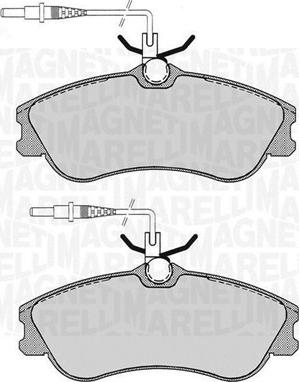 Magneti Marelli 363916060786 - Гальмівні колодки, дискові гальма avtolavka.club