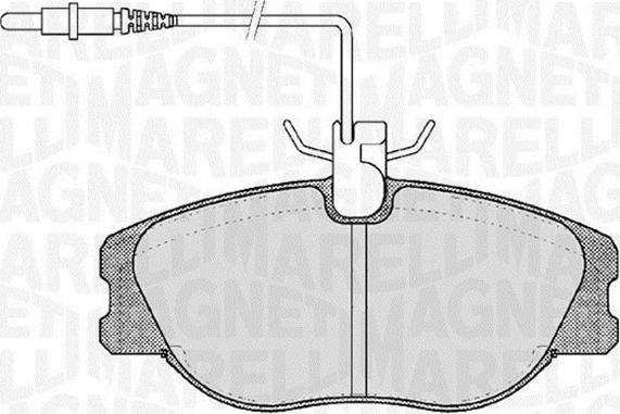 Magneti Marelli 363916060787 - Гальмівні колодки, дискові гальма avtolavka.club