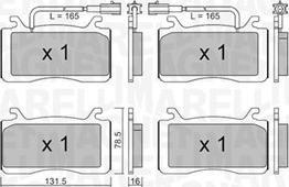 Magneti Marelli 363916061199 - Гальмівні колодки, дискові гальма avtolavka.club