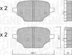 Magneti Marelli 363916061220 - Гальмівні колодки, дискові гальма avtolavka.club