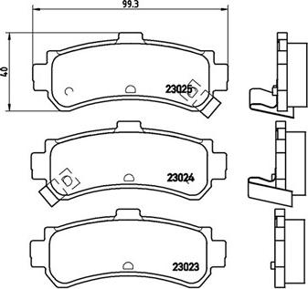 Magneti Marelli 363700456035 - Гальмівні колодки, дискові гальма avtolavka.club