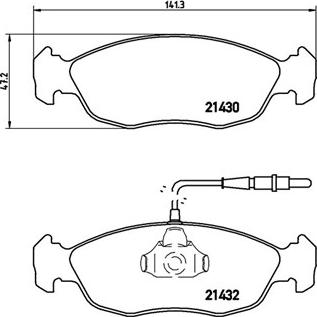 Magneti Marelli 363700461054 - Гальмівні колодки, дискові гальма avtolavka.club