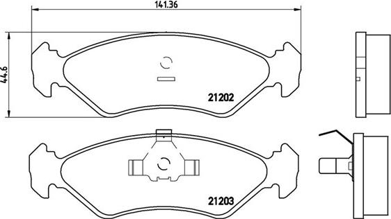 Magneti Marelli 363700424028 - Гальмівні колодки, дискові гальма avtolavka.club