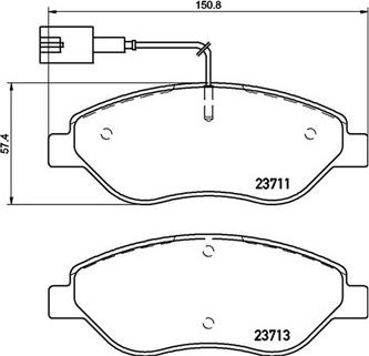 Magneti Marelli 363700423145 - Гальмівні колодки, дискові гальма avtolavka.club