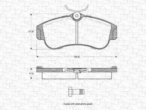 Magneti Marelli 363702160941 - Гальмівні колодки, дискові гальма avtolavka.club