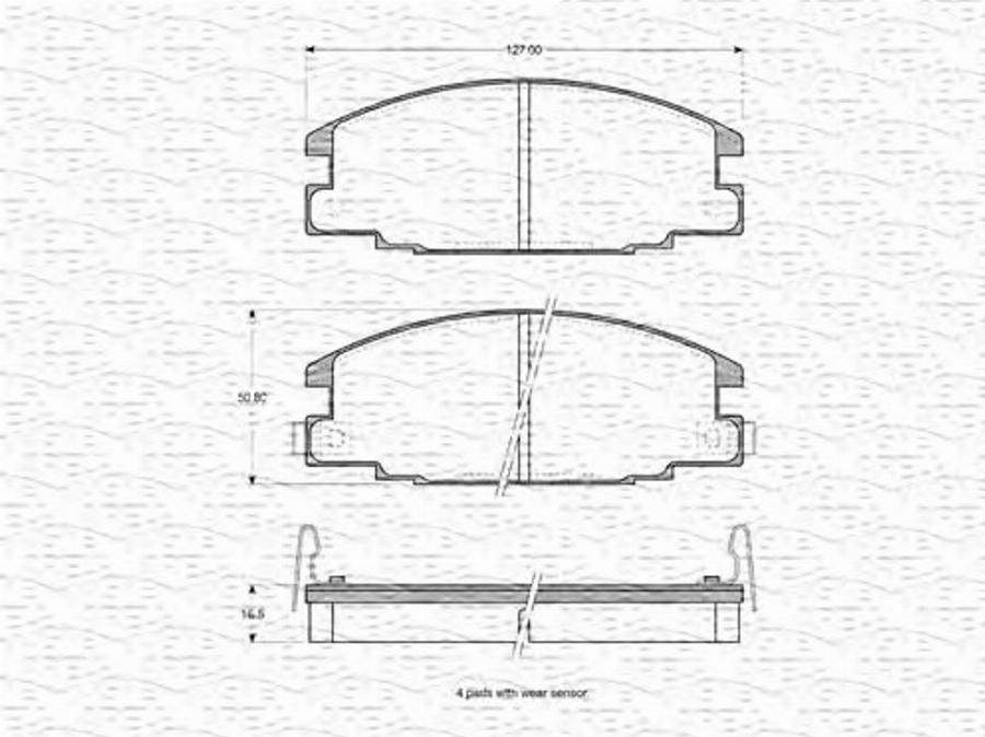 Magneti Marelli 363702160952 - Гальмівні колодки, дискові гальма avtolavka.club