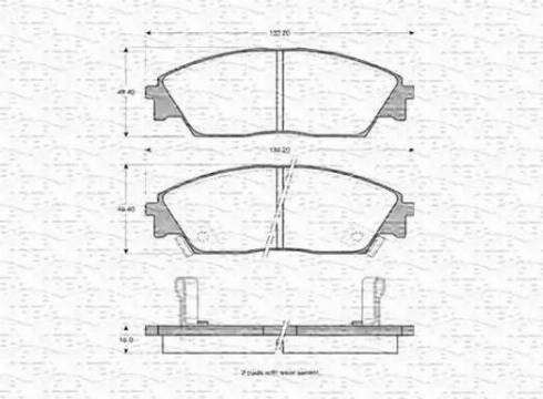 Magneti Marelli 363702160903 - Гальмівні колодки, дискові гальма avtolavka.club