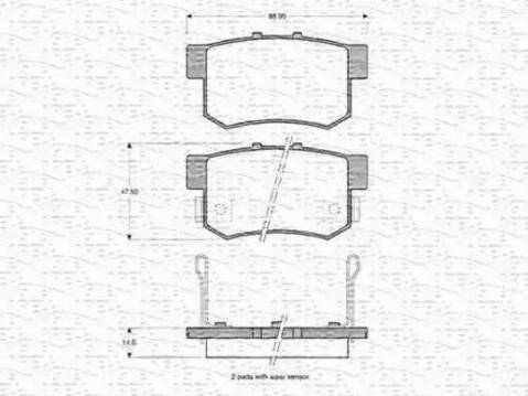 Magneti Marelli 363702160912 - Гальмівні колодки, дискові гальма avtolavka.club