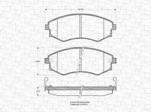 Magneti Marelli 363702160974 - Гальмівні колодки, дискові гальма avtolavka.club