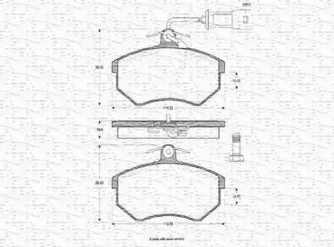 Magneti Marelli 363702160197 - Гальмівні колодки, дискові гальма avtolavka.club