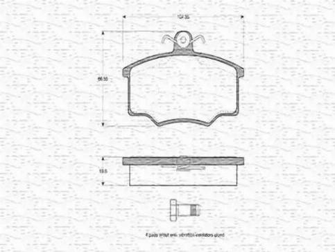 Magneti Marelli 363702160123 - Гальмівні колодки, дискові гальма avtolavka.club