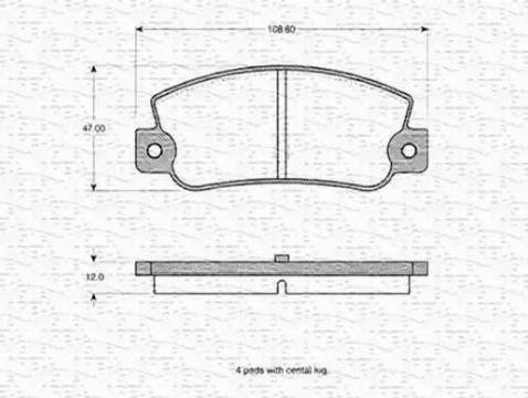 Magneti Marelli 363702160179 - Гальмівні колодки, дискові гальма avtolavka.club