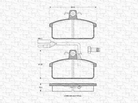 Magneti Marelli 363702160174 - Гальмівні колодки, дискові гальма avtolavka.club