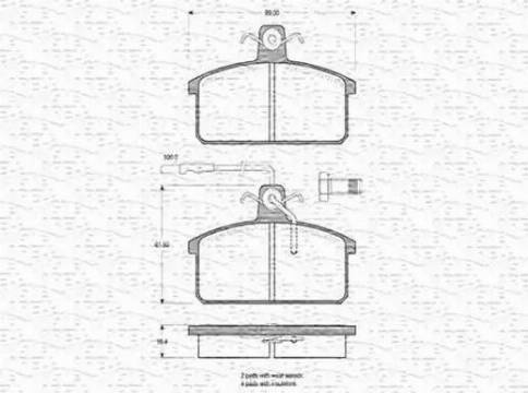 Magneti Marelli 363702160175 - Гальмівні колодки, дискові гальма avtolavka.club